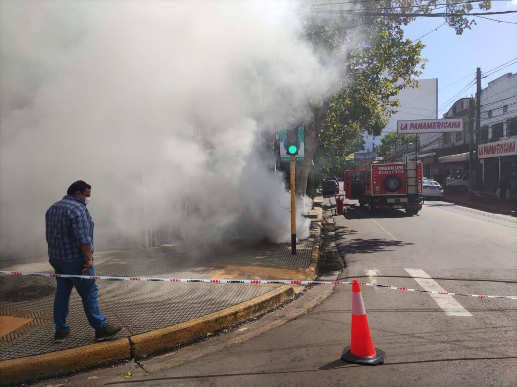 Transormador-se-incendio-en-Posadas