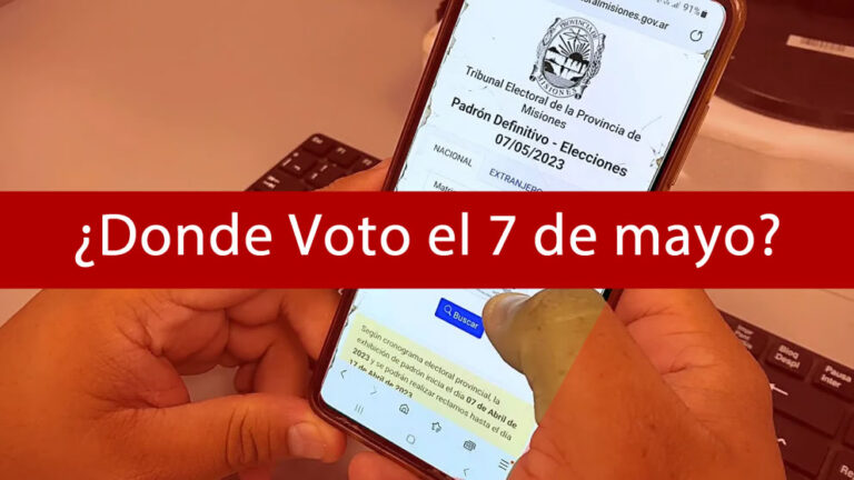 Elecciones Provinciales Misiones 2023: ¿Dónde voto este 7 de mayo ...