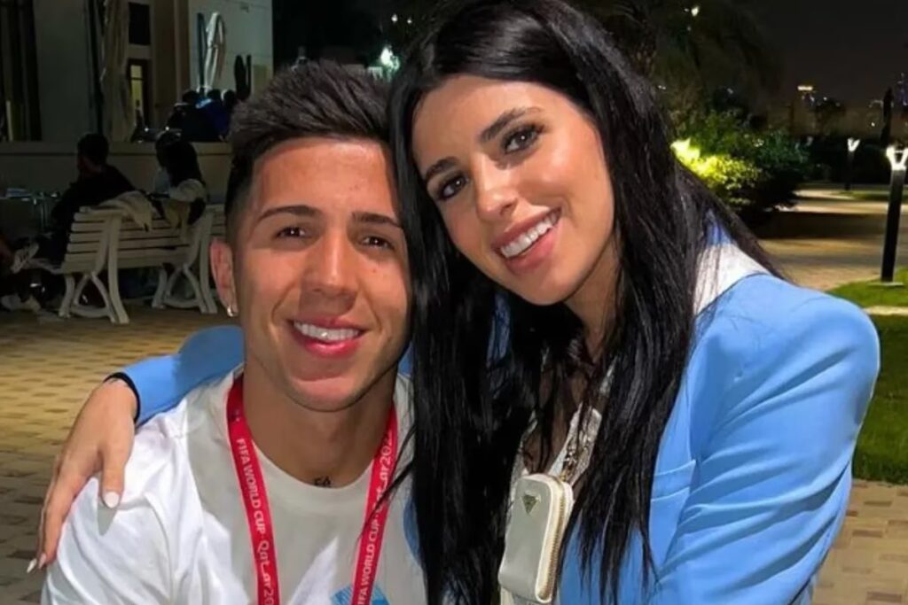 enzo fernadnez y mujer