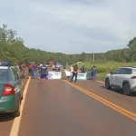 Militantes del MTE cortaron la Ruta Nacional 12 en reclamo de luz en una propiedad privada