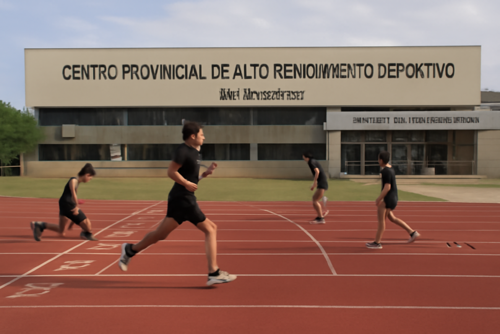 Instalaciones del Cepard Posadas con pista sintética y gimnasio