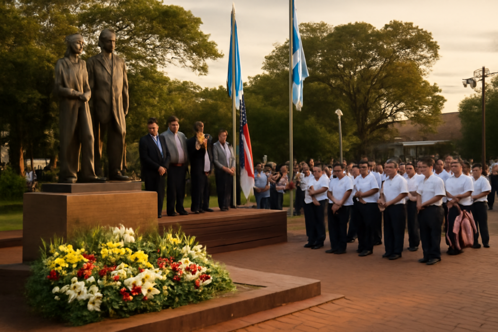 Acto por el 72° aniversario de General Urquiza con autoridades y vecinos
