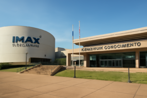 Fachada del Parque del Conocimiento en Posadas, sede del Imax del Conocimiento