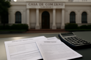 Documentos y calculadora que ilustran el tope descuentos 30% Misiones