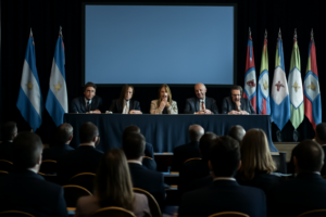 Panel de conferencia en Puerto Iguazú con referencia al alivio fiscal en Misiones