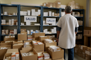 Cajas de medicamentos en depósito sanitario provincial - remediar misiones medicamentos